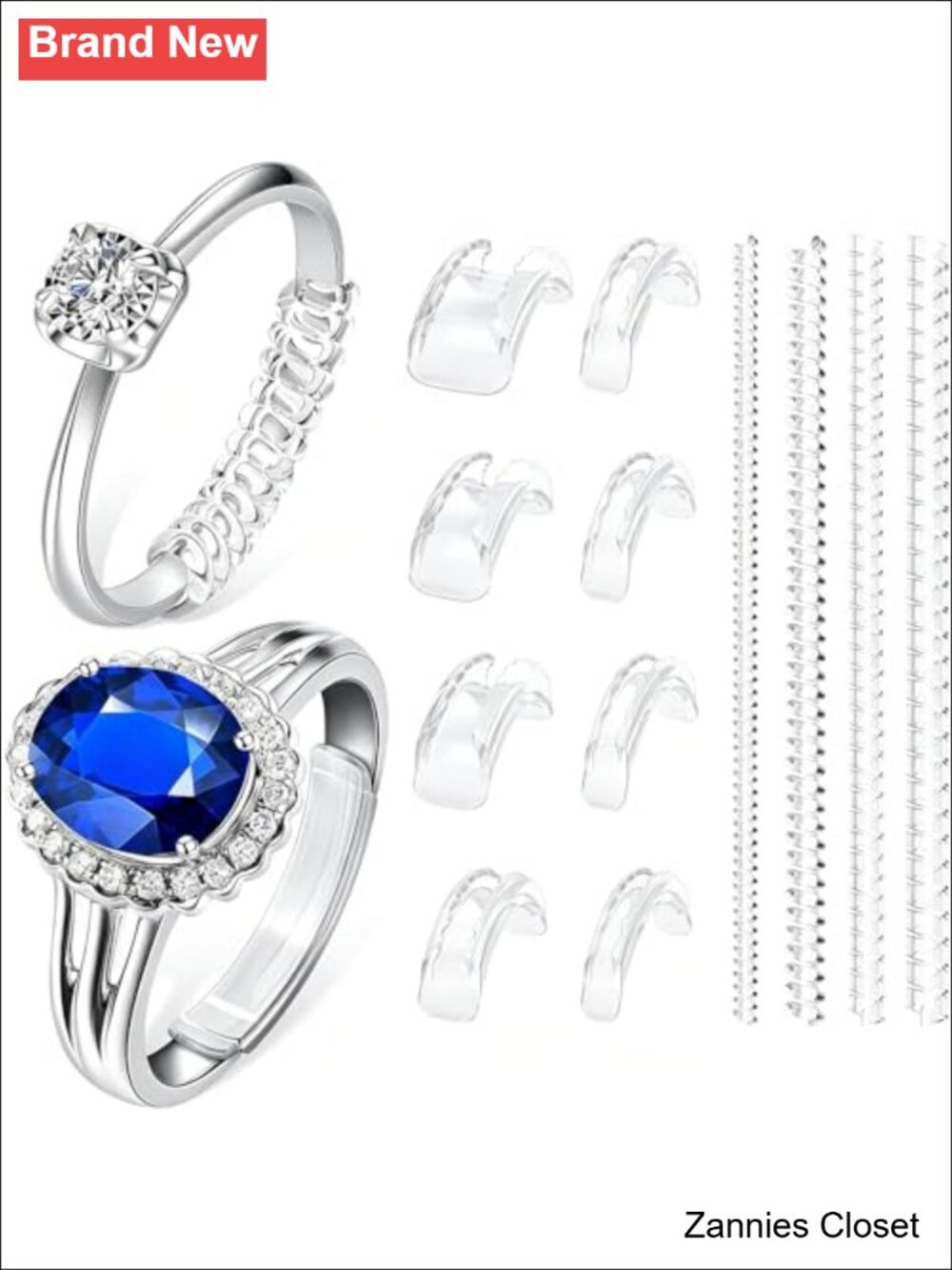 💍 Ring Sizers for Loose Rings 12 Pack 12 Sizes Invisible Ring Guards Spacers
